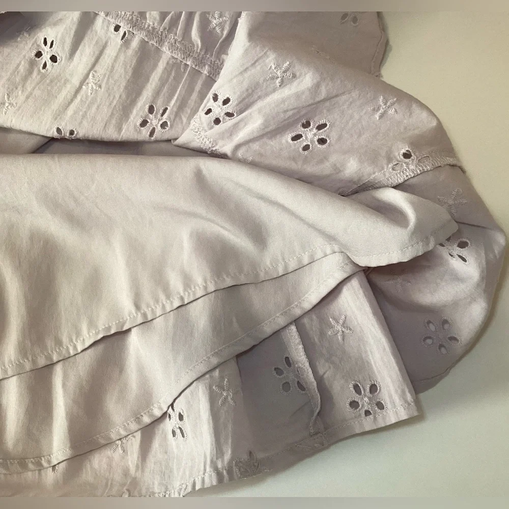 Hollister Pastel Purple/Lilac Eyelet Dress - Picture 7 of 8